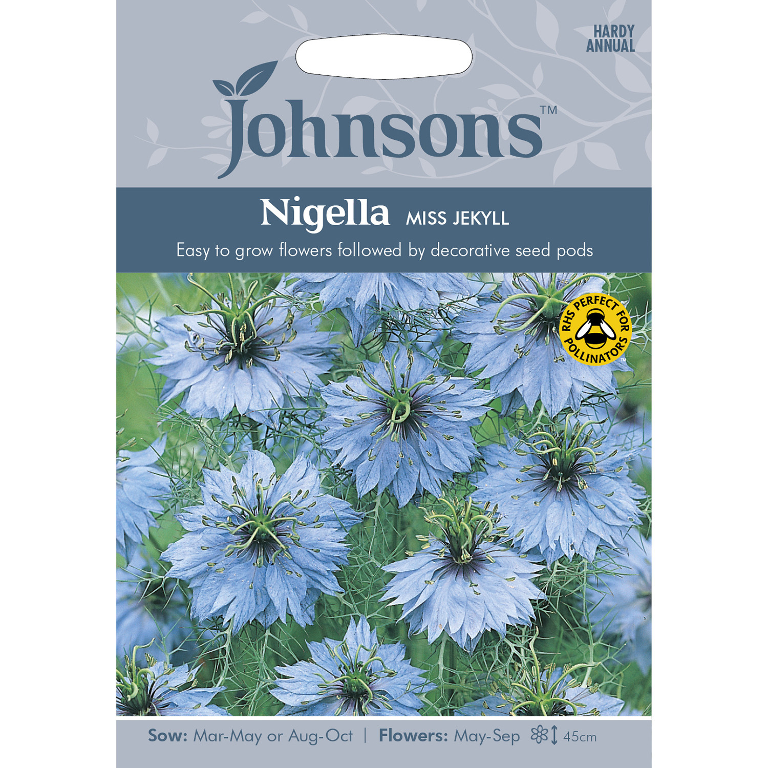 Johnsons Nigella Miss Jekyll Flower Seeds Image 2