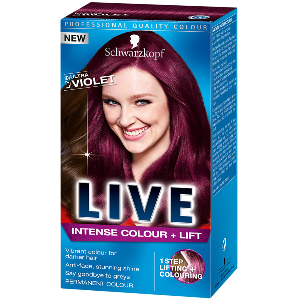 Schwarzkopf Live Hair Intense Colour - Ultra Violet L76 Image