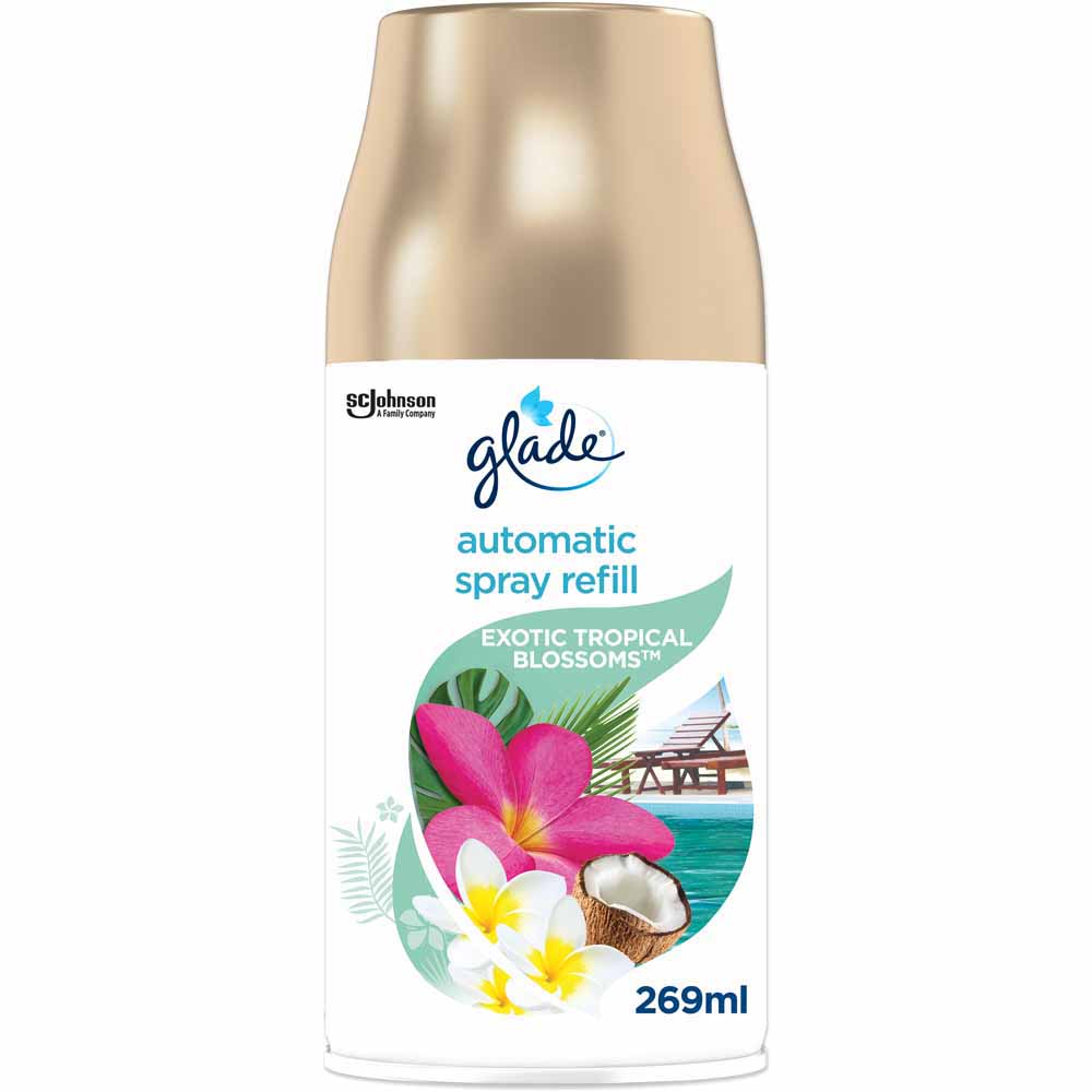 Glade Automatic Spray Refill Tropical Blossoms Air Freshener 269ml Image 2