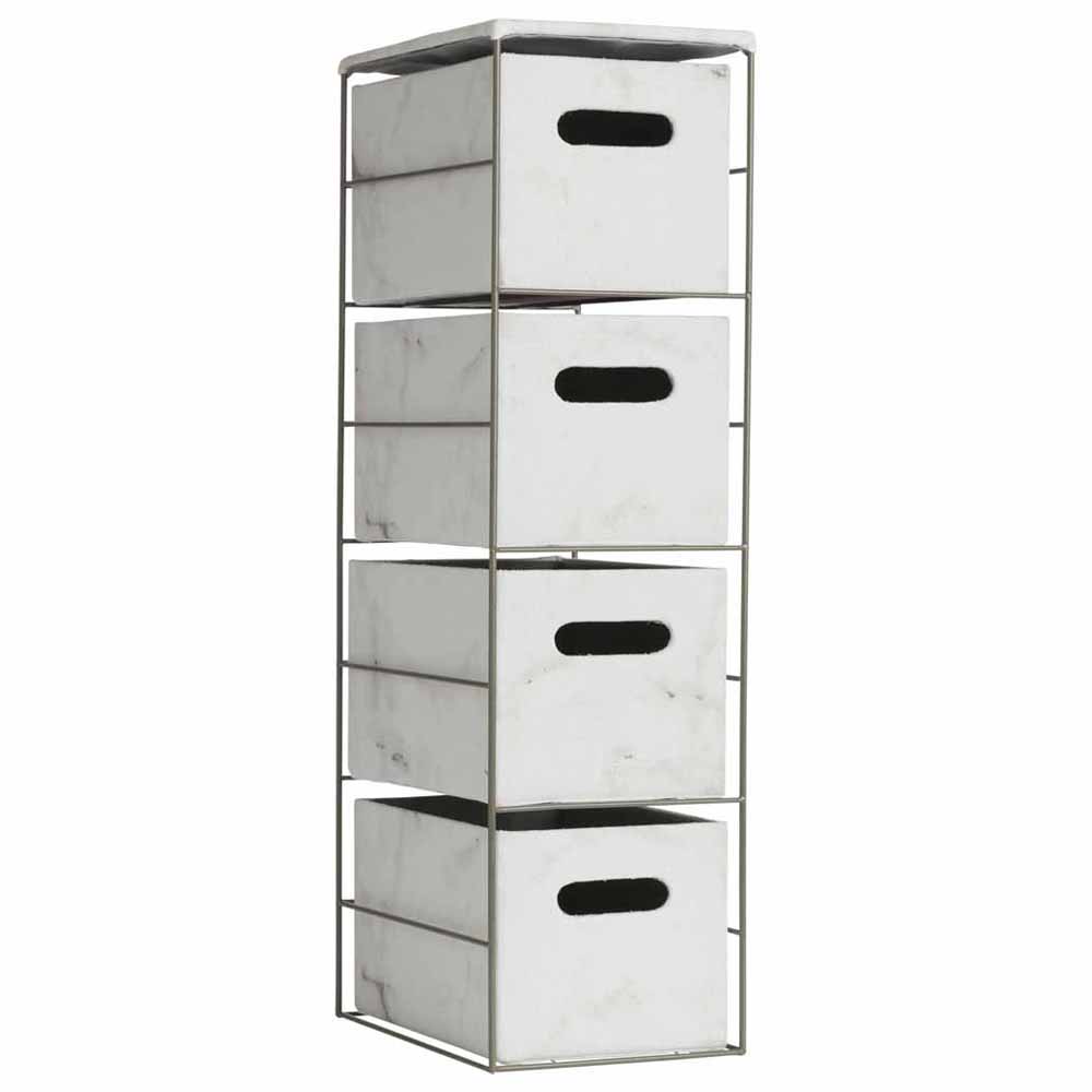 Wilko Marble 4 Drawer Unit Wilko