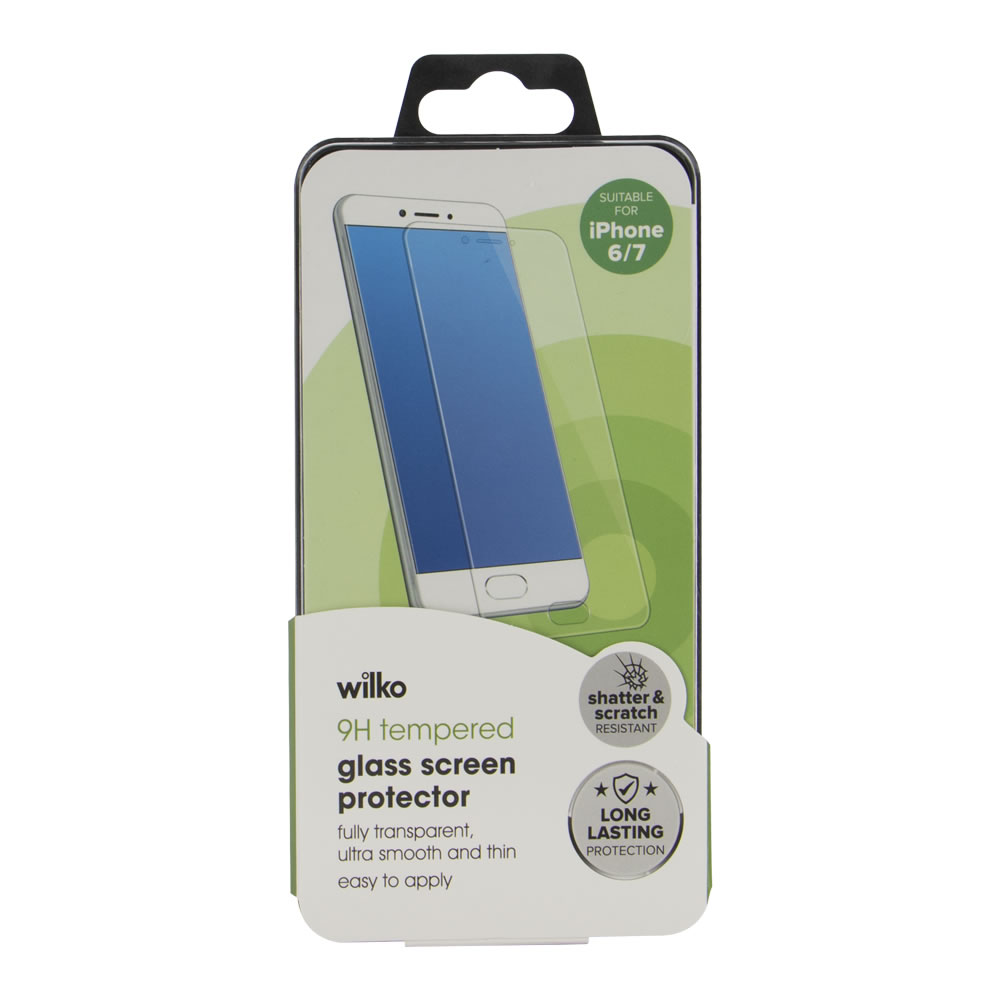 Wilko Tempered Glass Screen Protector Suitable For Iphone 6 7 Wilko Tempered Glass Screen Protector Suitable For Iphone