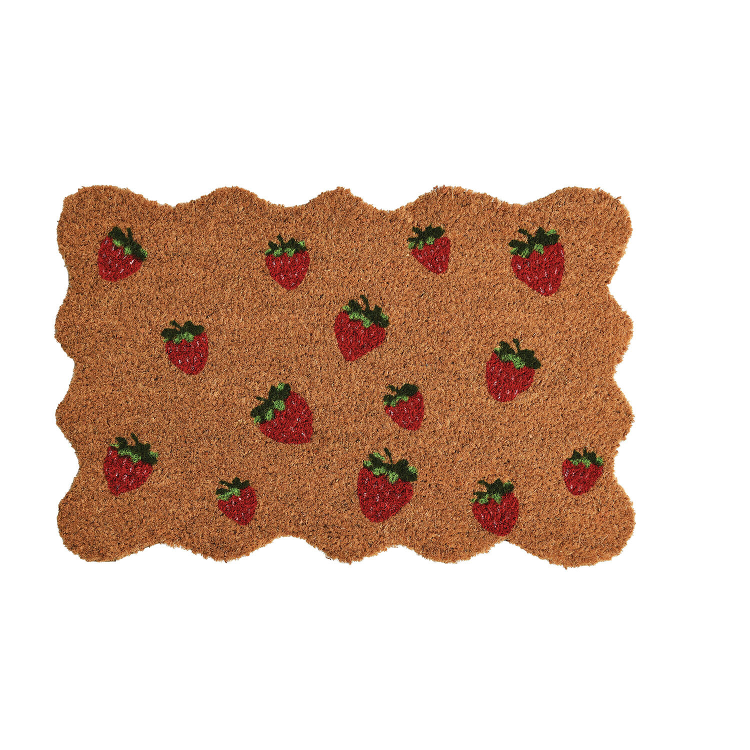 Decorative Printed Coir Mat - Brown Image 1