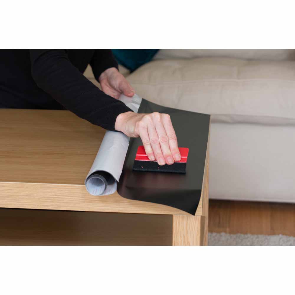 DC Fix Adhesive 90cm x 2.1m Matt Black Wilko