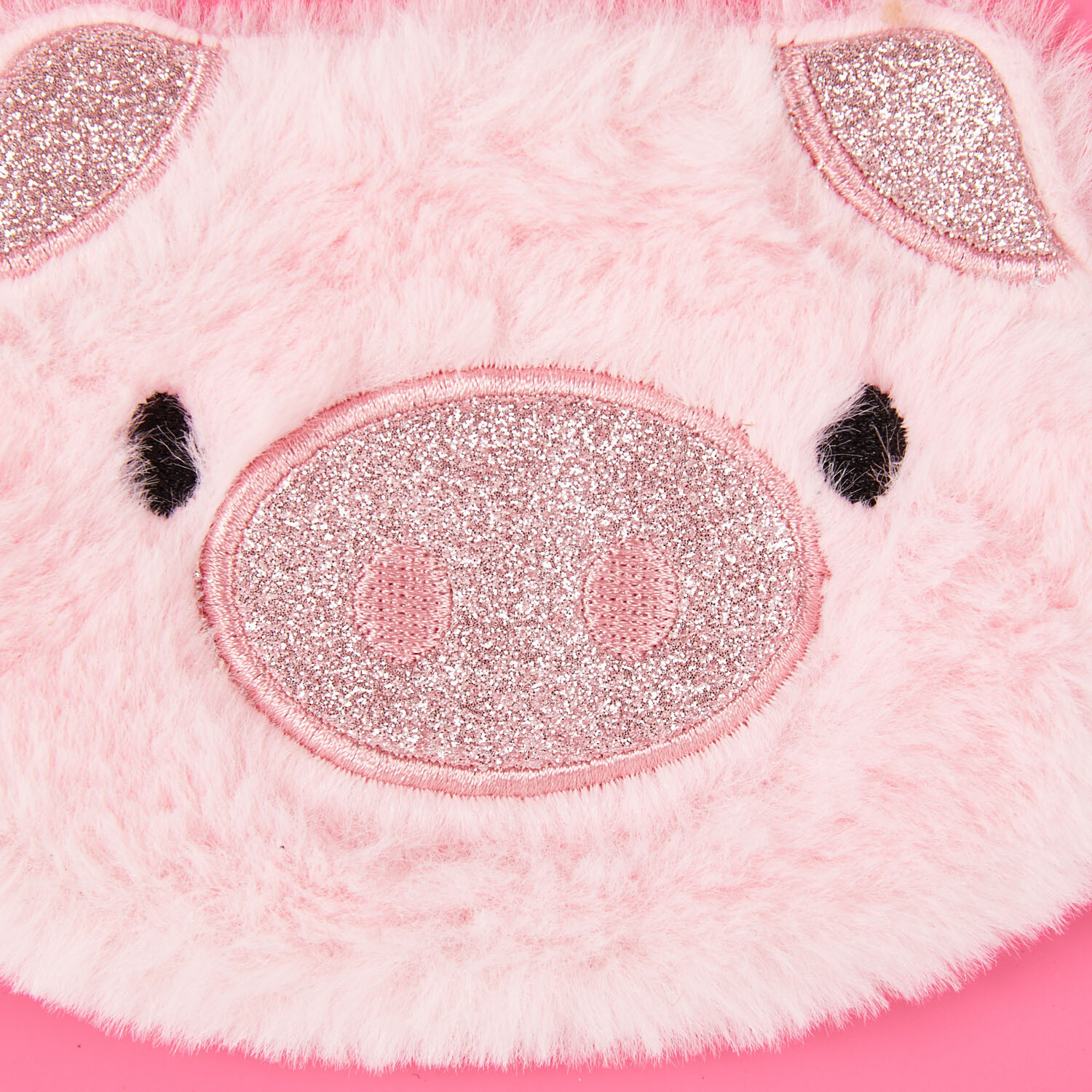 Pig Mini Spiral Plush Notebook - Pink Image 2