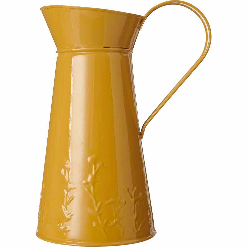 Wilko Ochre Metal Jug Wilko