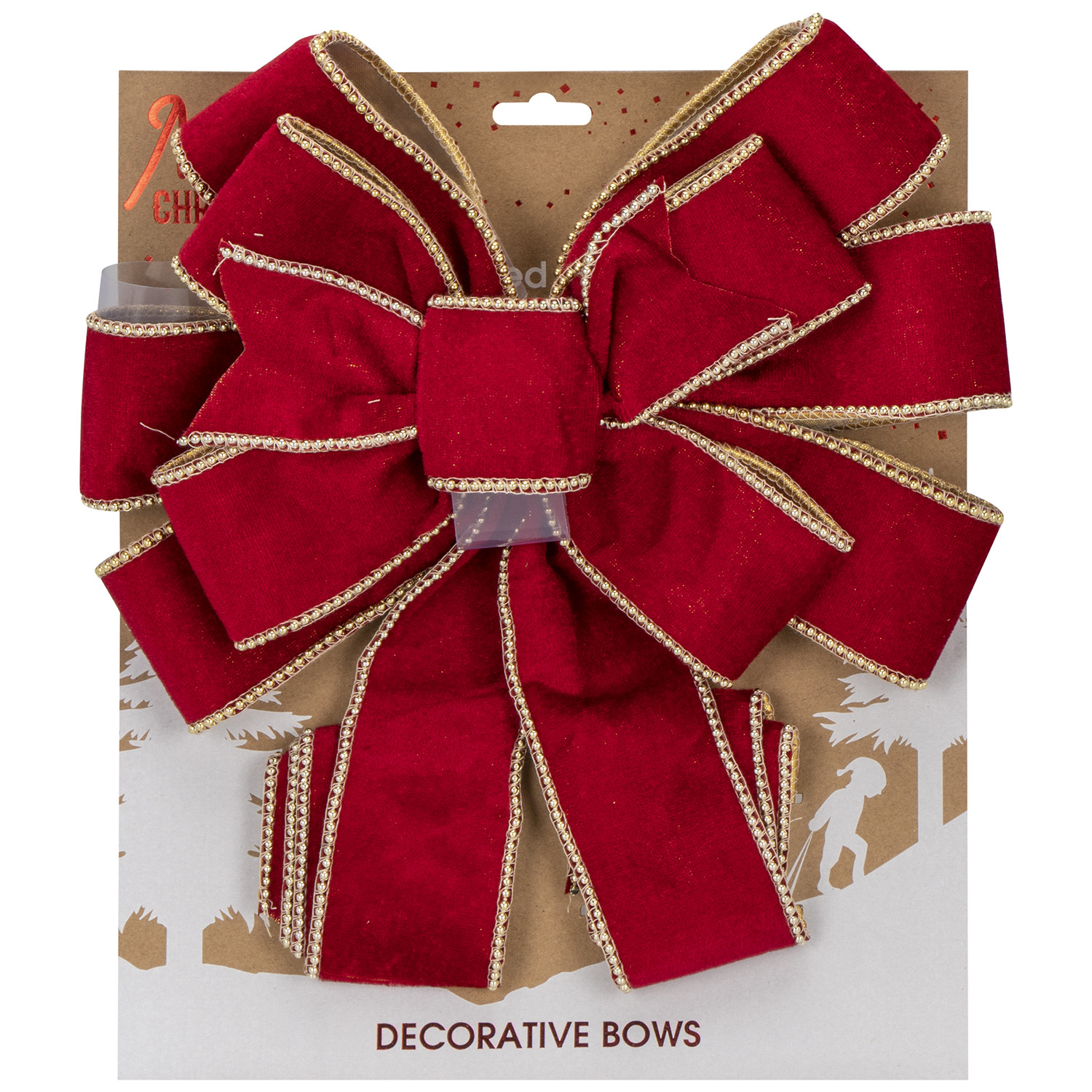Deep Red Festive Corsage Image