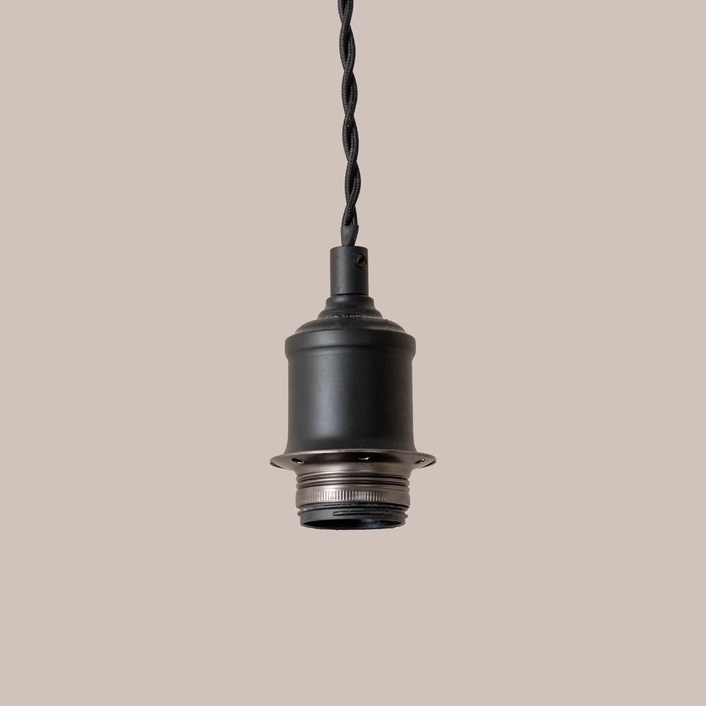 ValueLights Bellamy Single Smoked Glass Globe Matte Black LED Ceiling LED Pendant Light Image 3