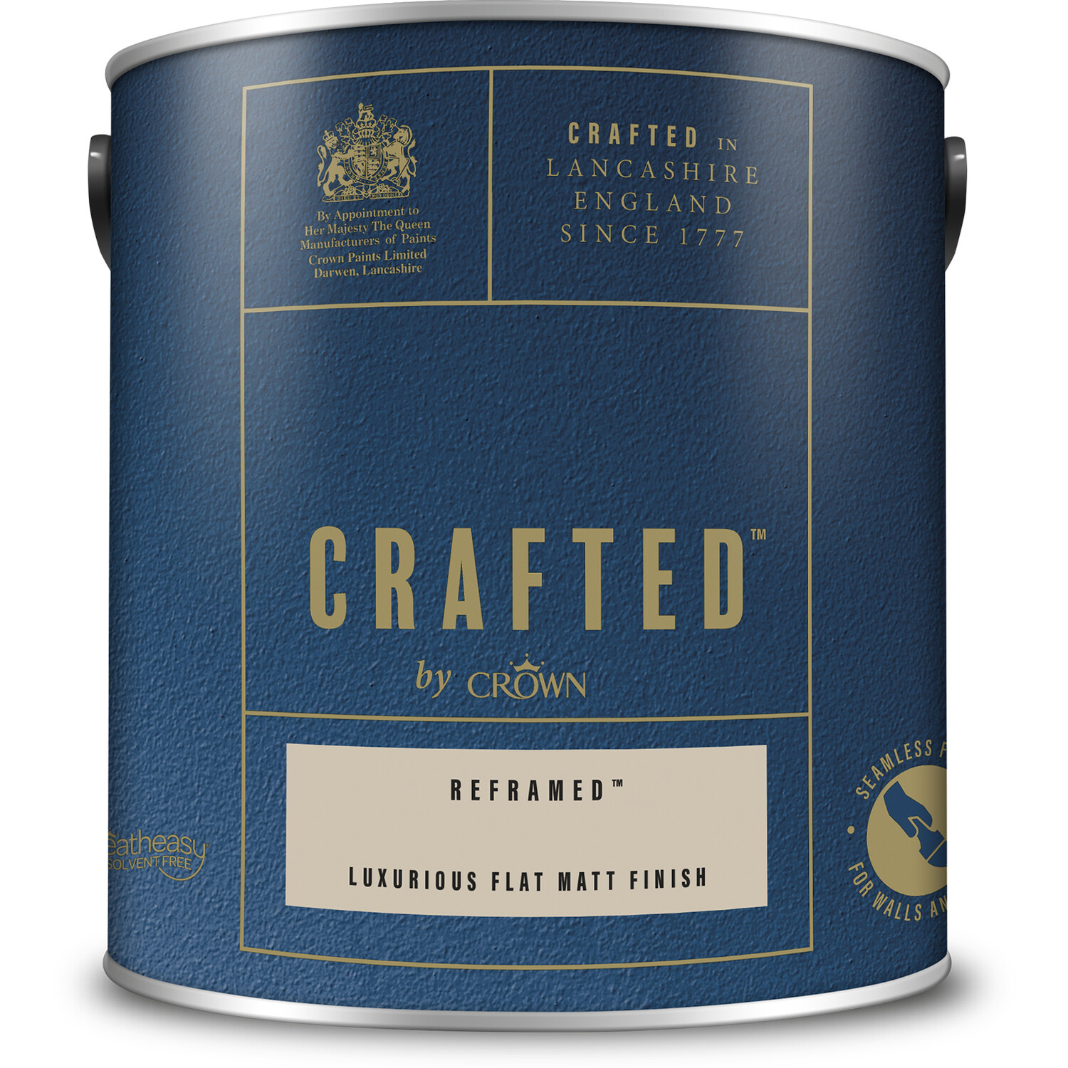 Crown Crafted Walls and Wood Reframed Luxurious Flat Matt Paint 2.5L Image 2