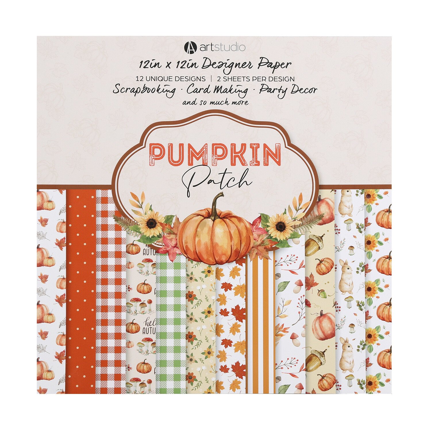 Art Studio Pumpkin Patch Paper Pad Image