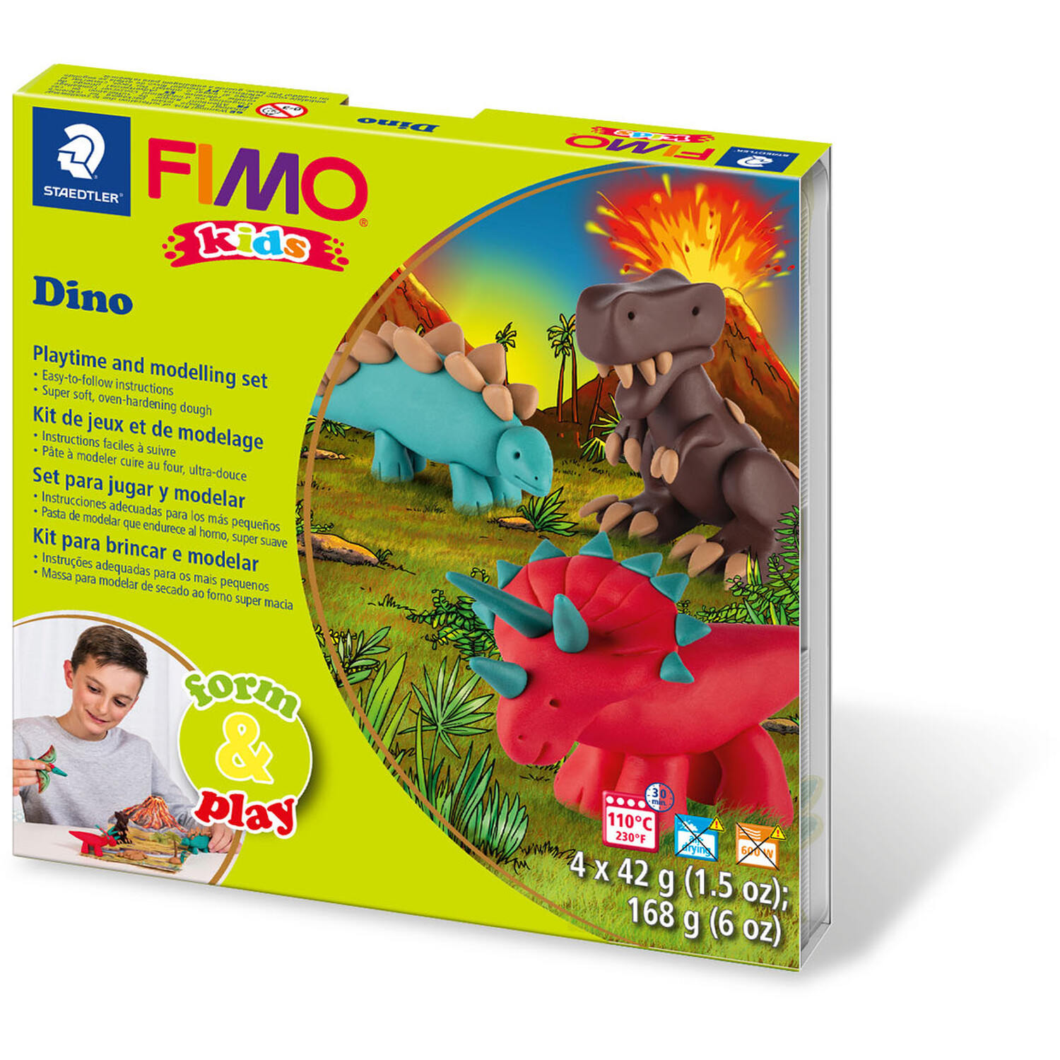 Staedtler Fimo Form and Play Dino Modelling Clay Set Image