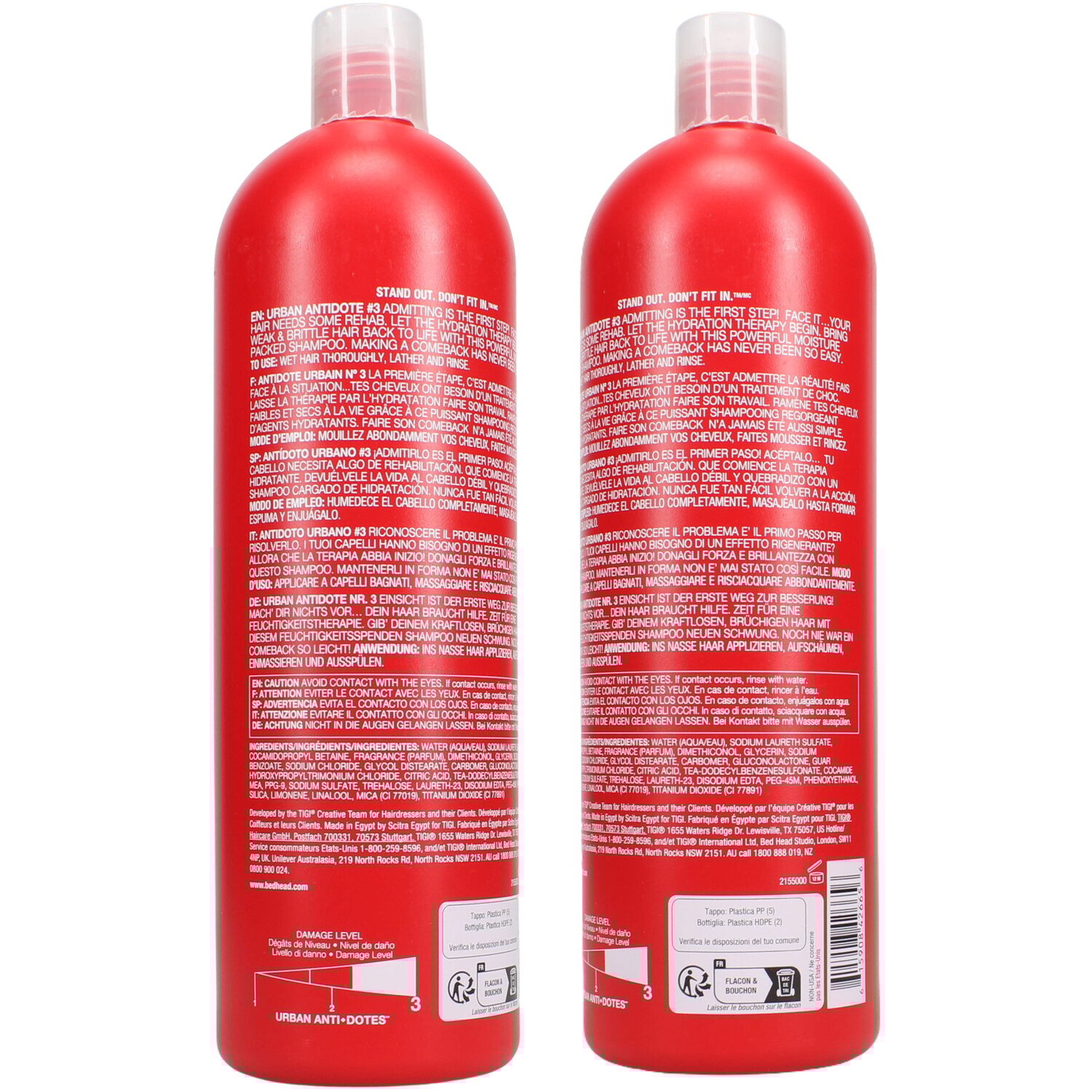Bed Head TIGI Resurrection Shampoo 750ml - Red Image 2