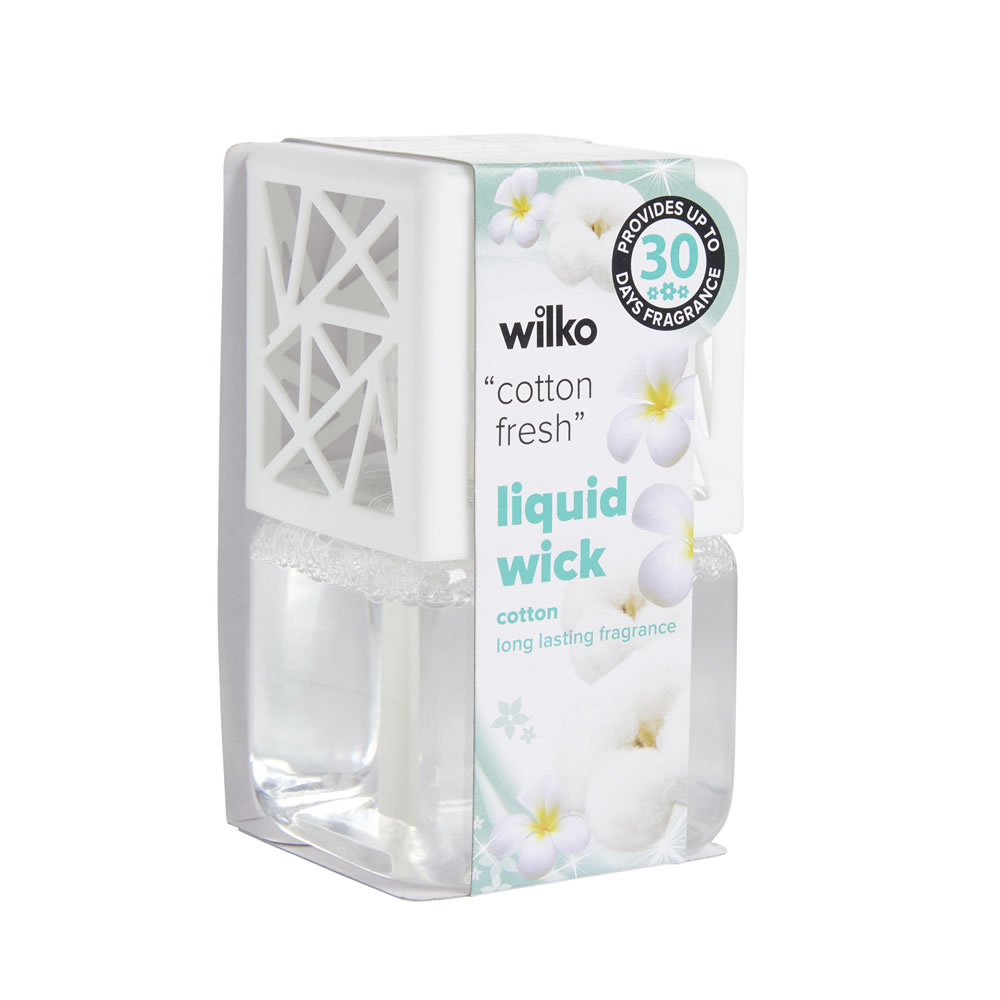 Wilko Cotton Liquid Wick Air Freshener 75ml Image