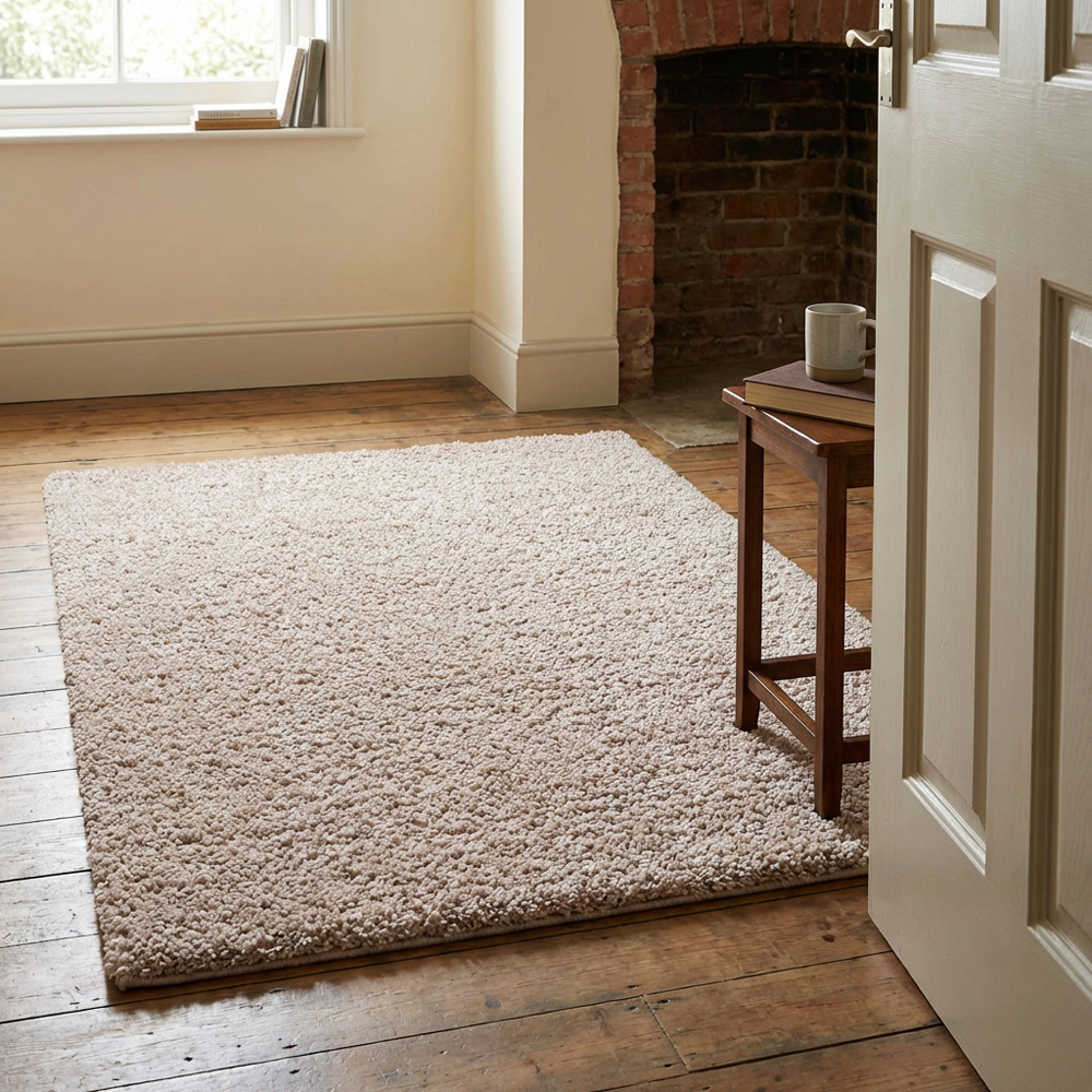 Kingston Textured Rug  - Champagne / 100cm Image 7