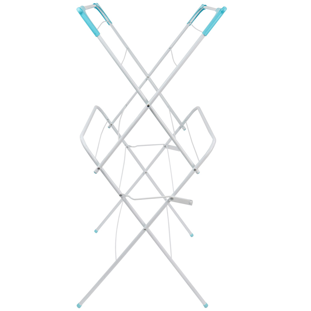 JVL 2-Tier White Clothes Airer 9m Image 4