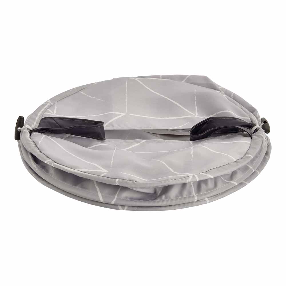 Wilko Printed Pop Up Laundry Bin Grey Wilko