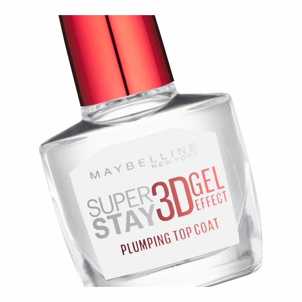 Maybelline SuperStay 3D Gel Effect Plumping Nail Top Coat 15ml Image 3