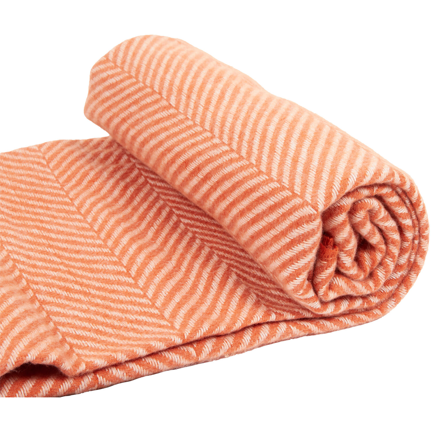 Divante Pembury Herringbone Throw - Rust Image 3