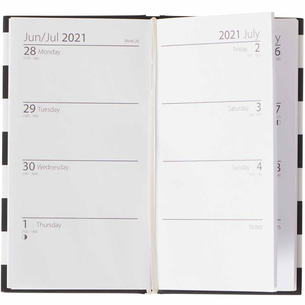 Wilko Gift Box Diary WTV Stripe with Pen Image 2