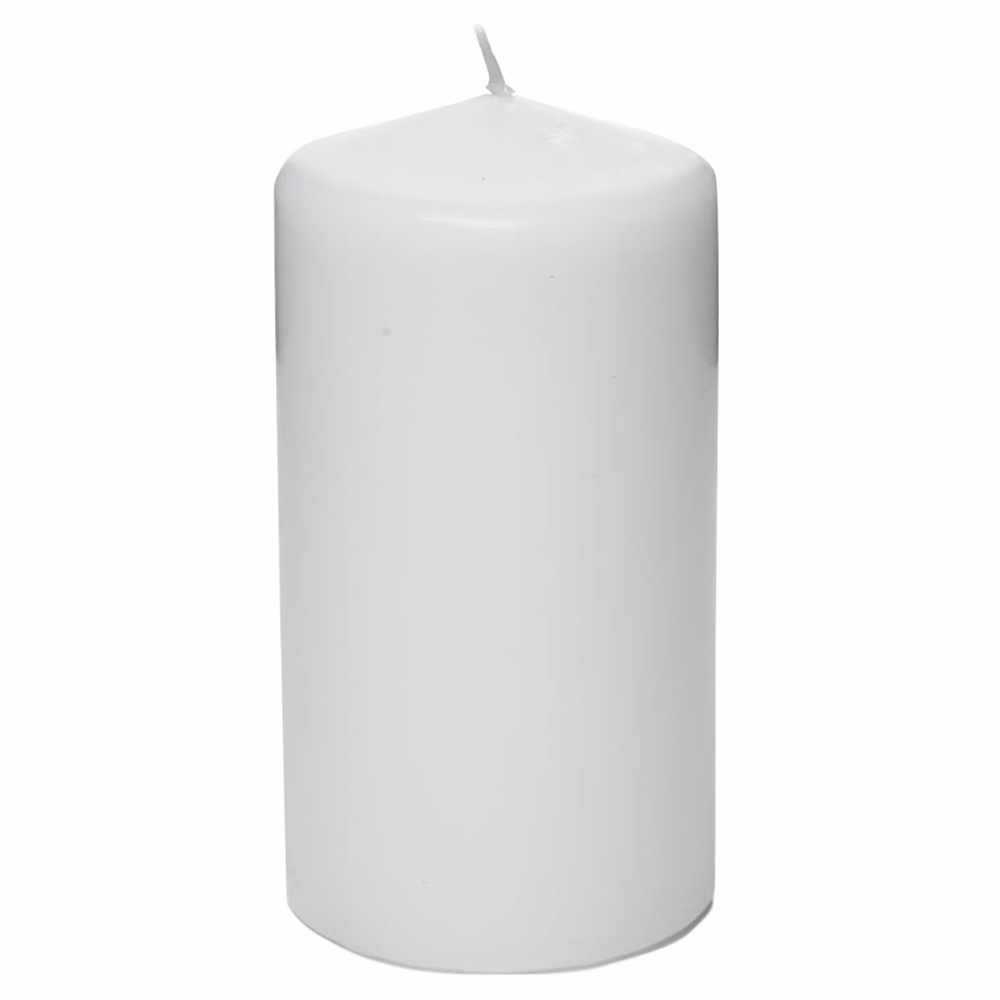 Wilko White Church Candle 45 Hours Burn Time Image
