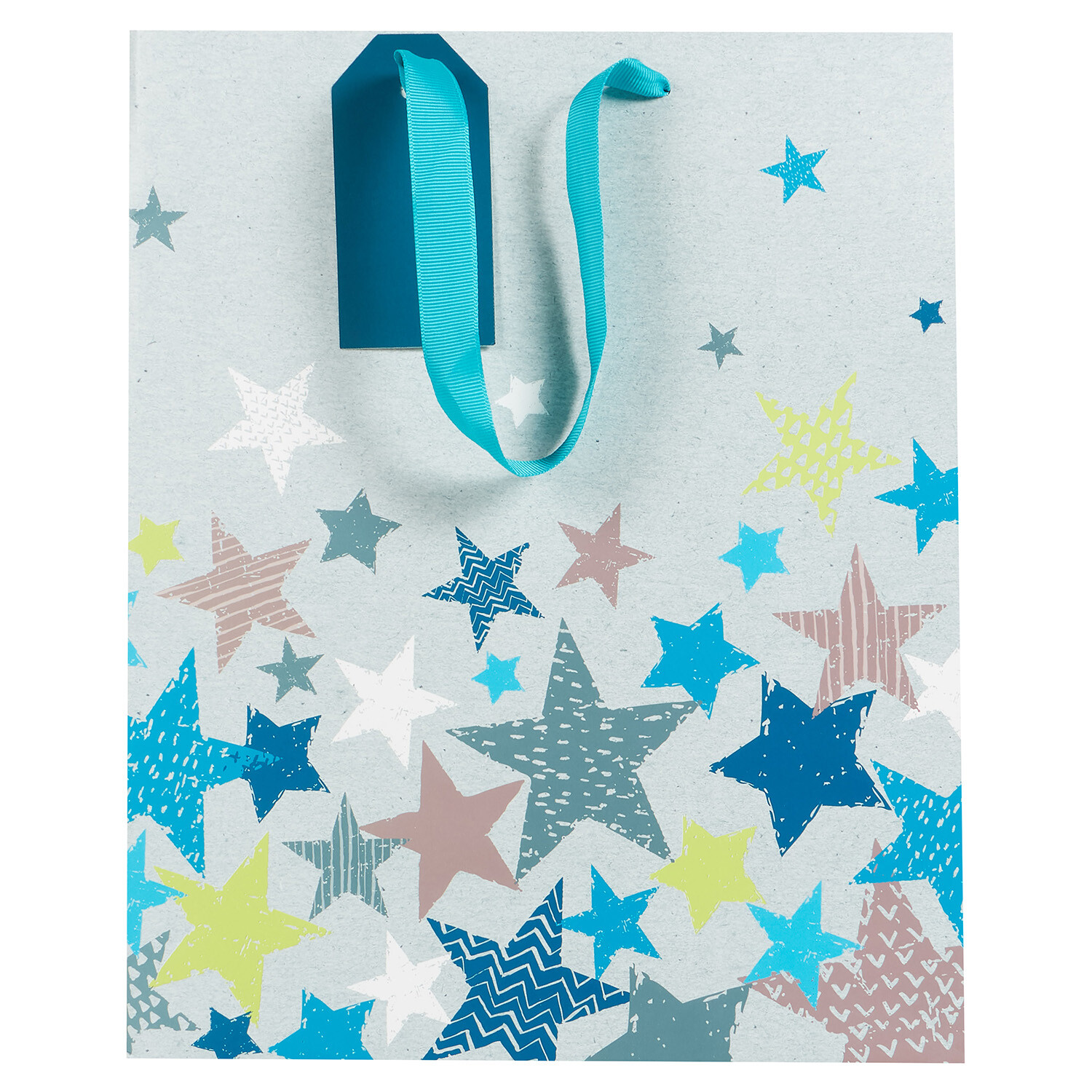Grey & Blue Multi-Sized Gift Bag 3 Pack - Grey and Blue Image 4