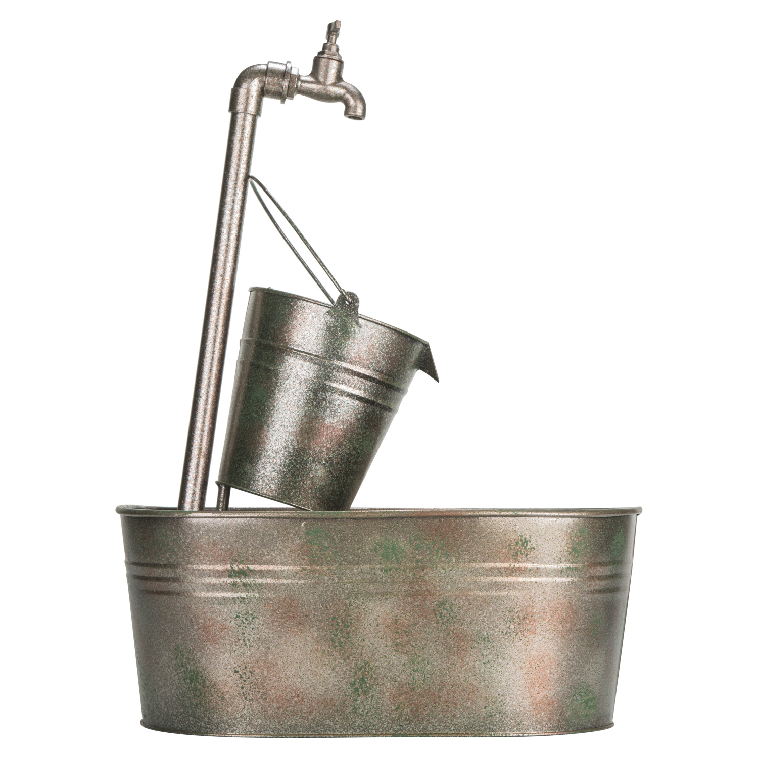 Vintage Bucket and Wash Tub Fountain Water Feature Image
