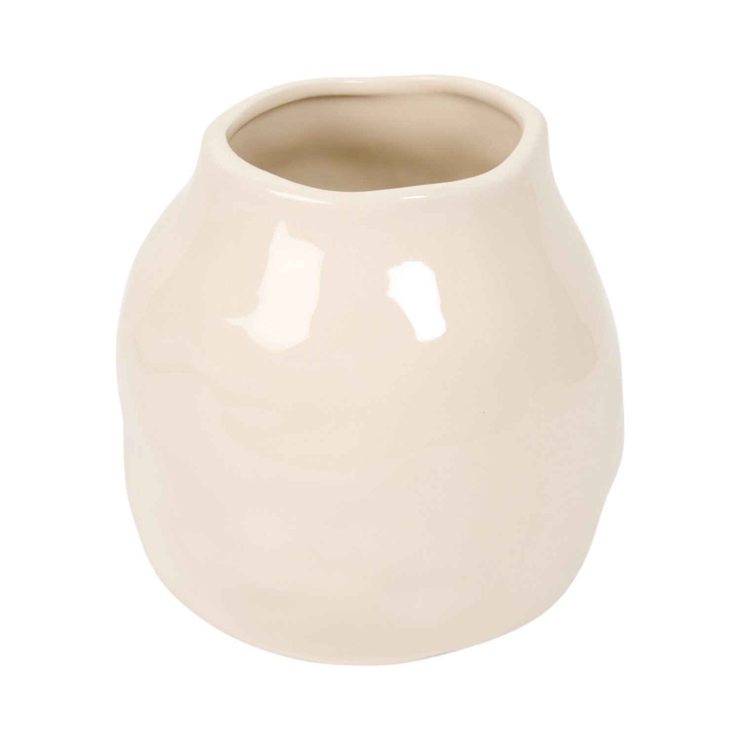Imogen Organic Dimpled Vase - Cream Image 3