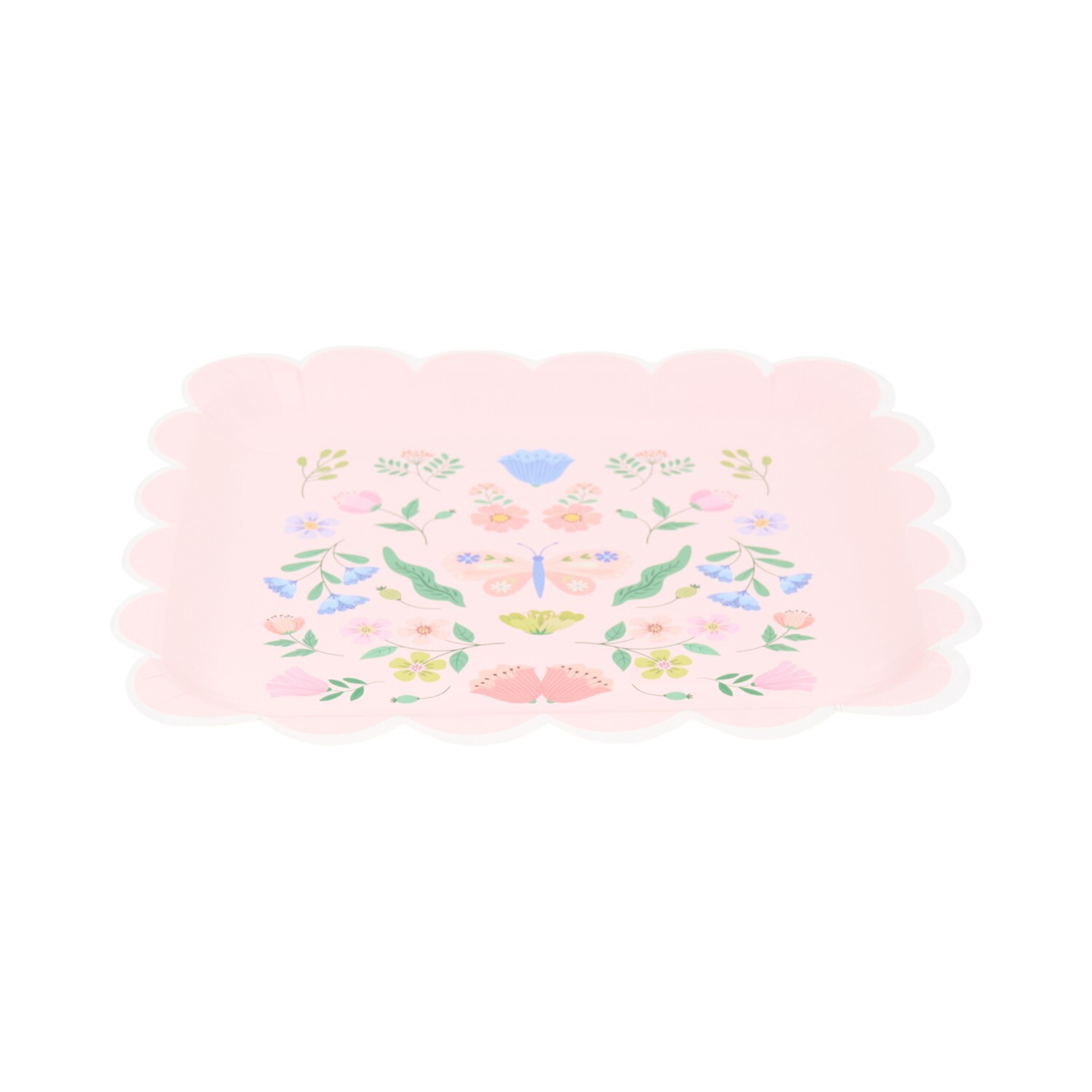 Pack of 8 In the Flowers Paper Plates Pink Image 4