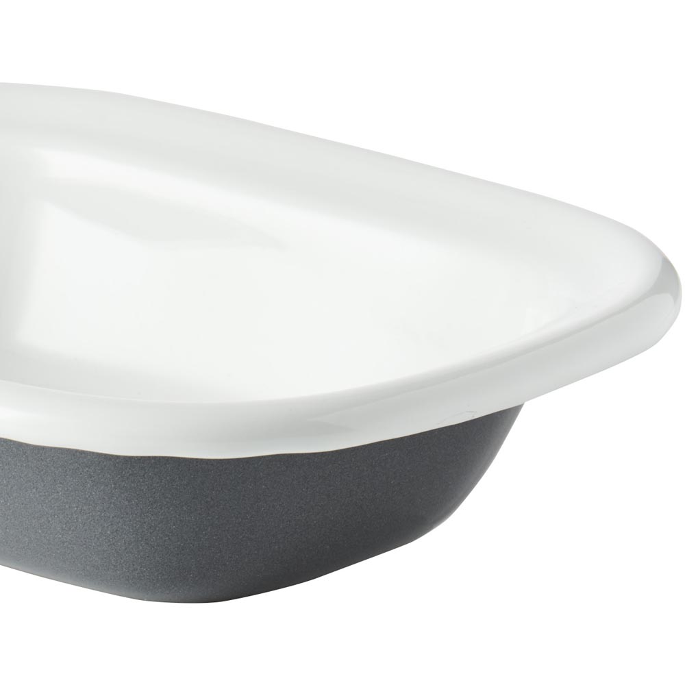Wilko 14 x 10cm Enamel Single Portion Dish Image 3