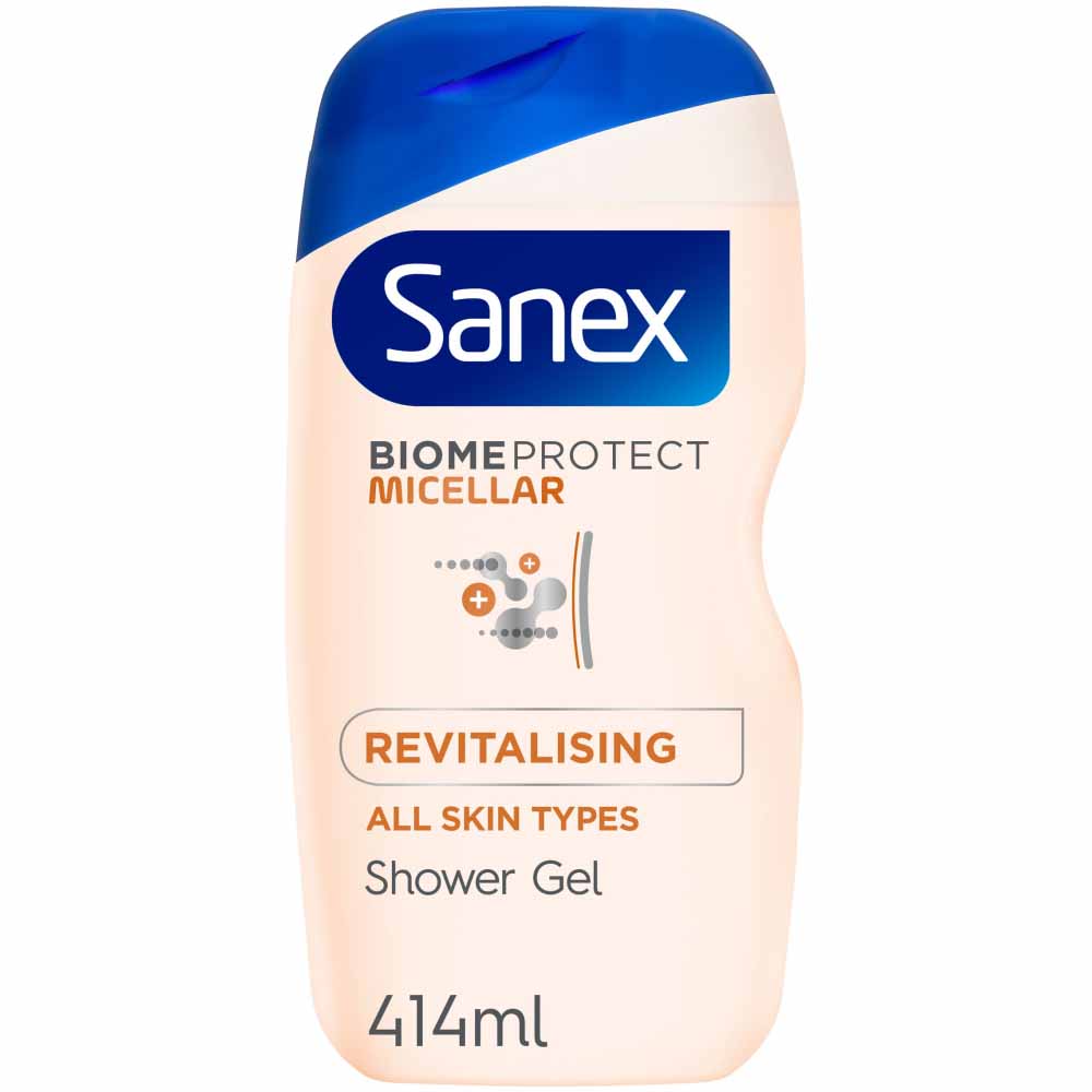 Sanex BiomeProtect Micellar Revitalising Shower Gel 414ml Image 1