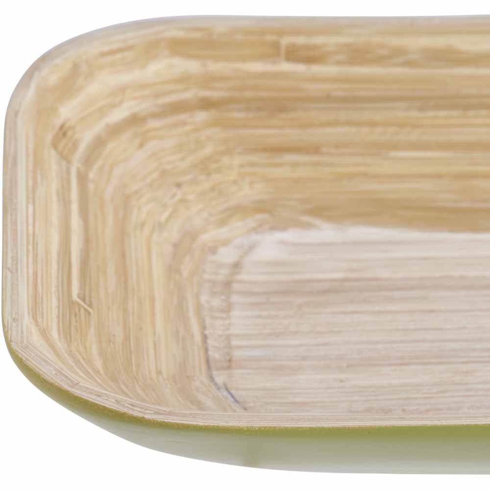 Wilko Spun Bamboo Serving Plate Image 2