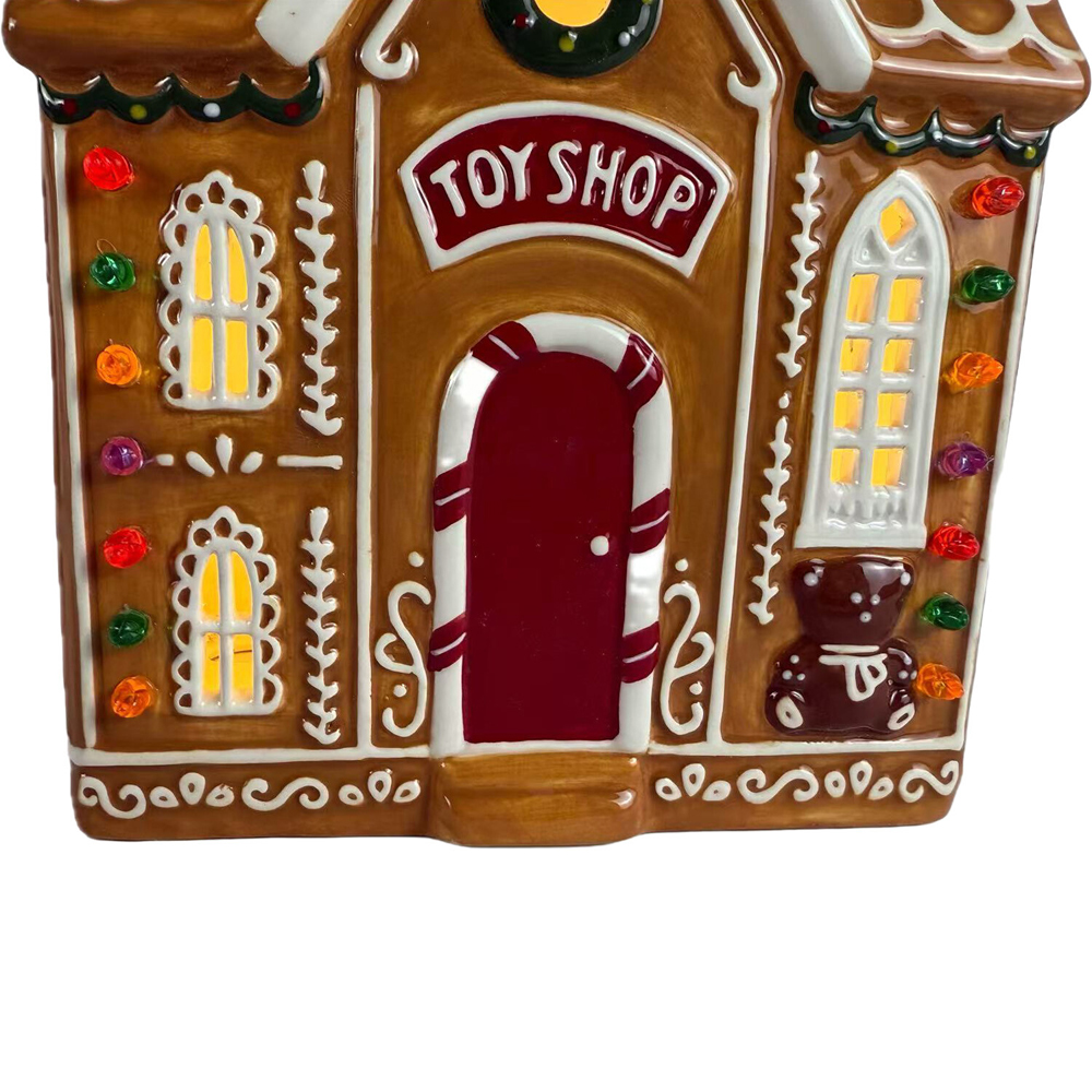 LED Gingerbread Toy Shop Decoration Brown Image 4