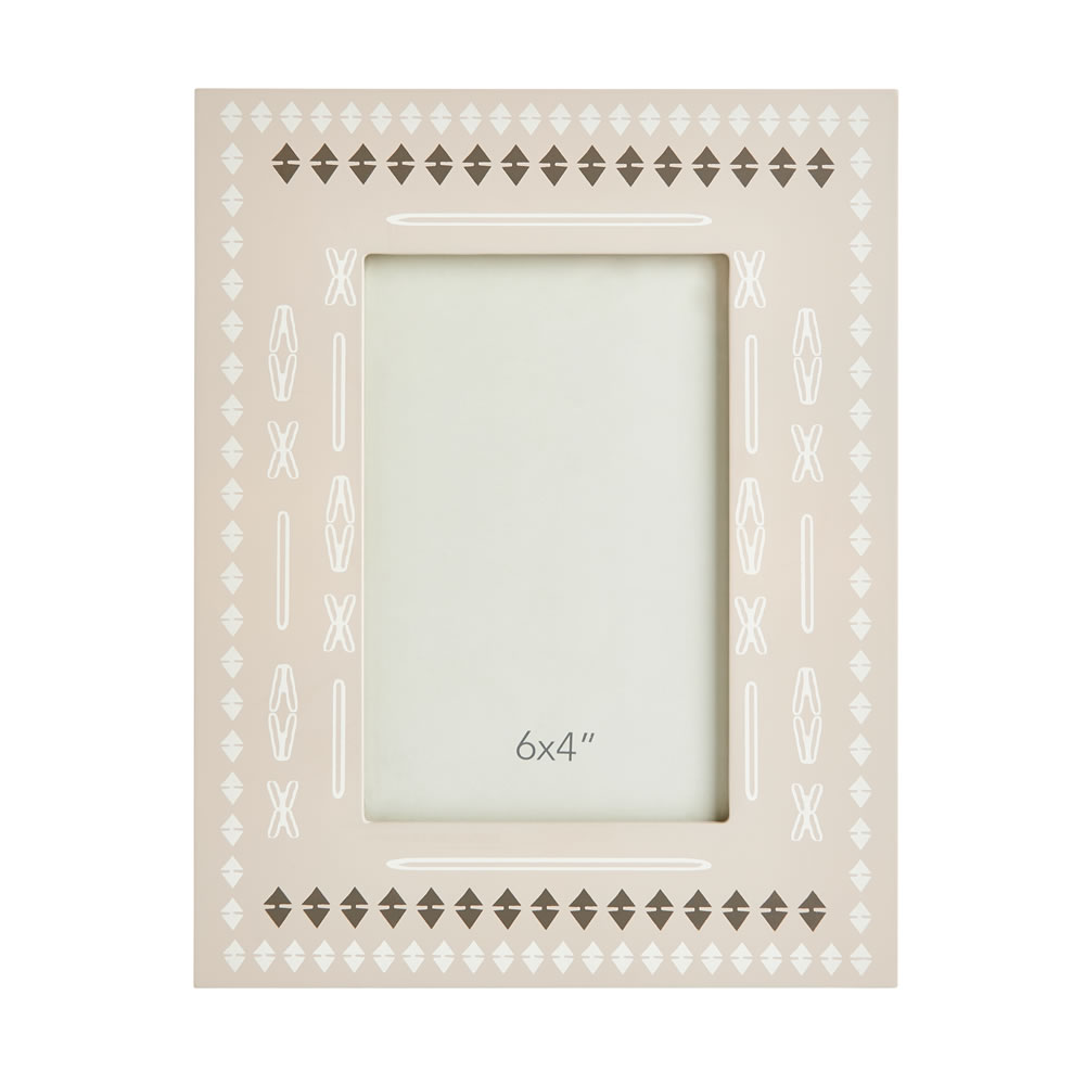 Wilko 6 x 4 inch Patterned Photo Frame Image 1