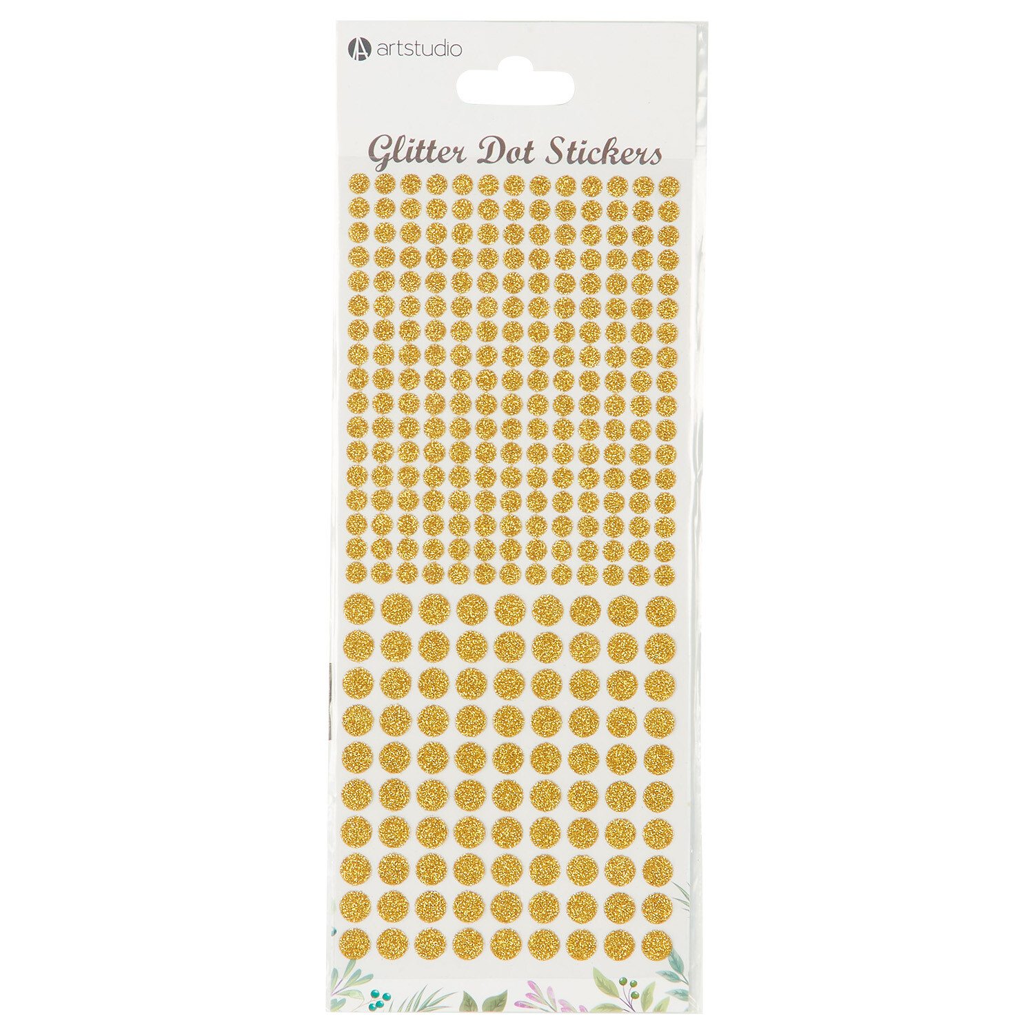 Glitter Dot Stickers Gold, Silver, Rose Gold or Black Image 3