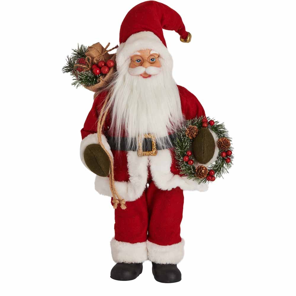 Wilko Medium Cosy Standing Santa Figurine Image 1