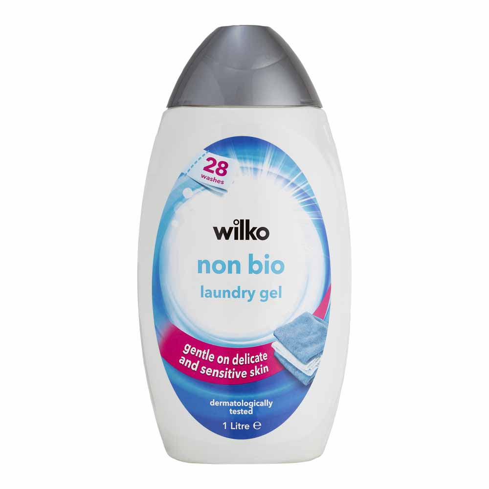 Wilko Non Bio White Floral Laundry Gel 28 Washes 1L Image 1