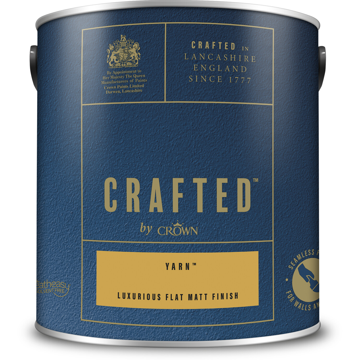 Crown Crafted Walls and Wood Yarn Luxurious Flat Matt Paint 2.5L Image 2