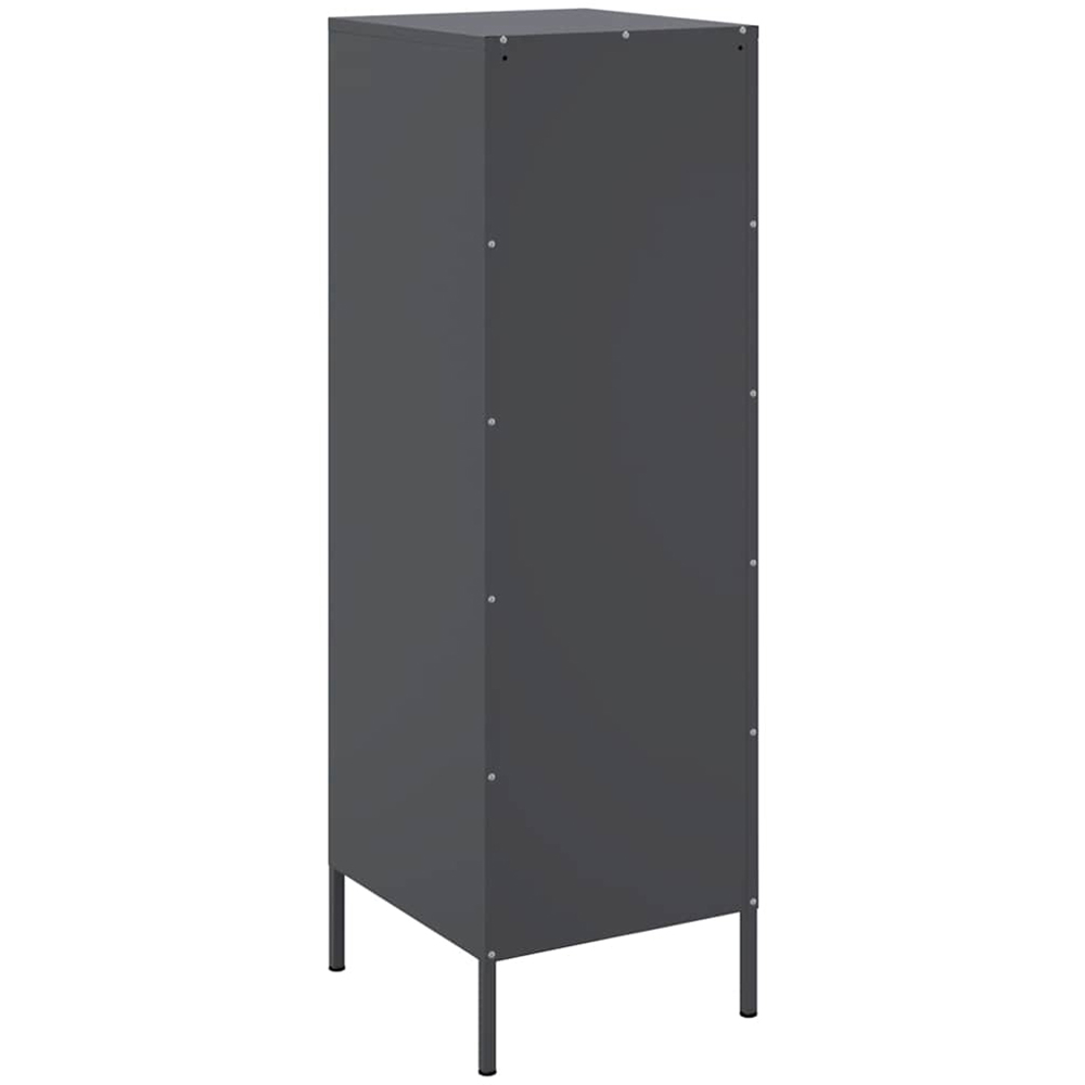 vidaXL Single Door Anthracite Metal Highboard Image 7
