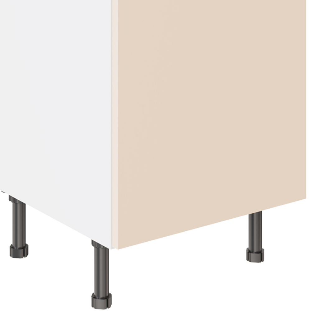 Kitchen Kit Slab Supergloss Cashmere Drawerline Base Cabinet 500mm Image 3