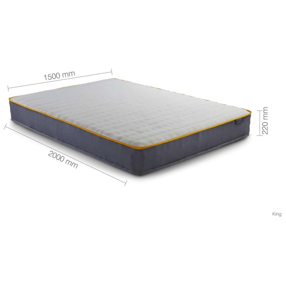 SleepSoul Comfort King Size White 800 Pocket Sprung Foam Mattress Image 9