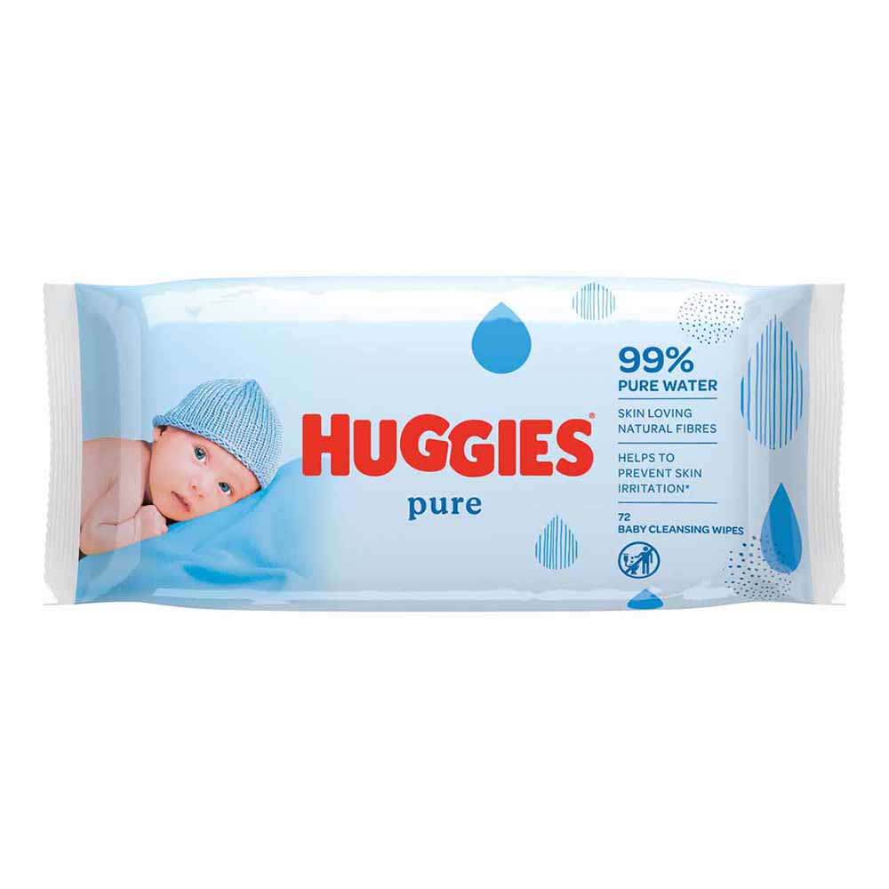 Huggies Baby Pure Wipes 56 Pack Image 2