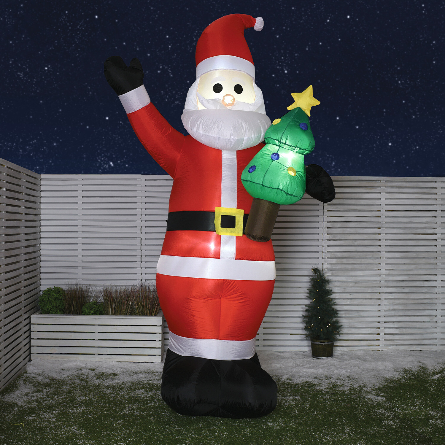 10ft Inflatable Santa - Red Image 1