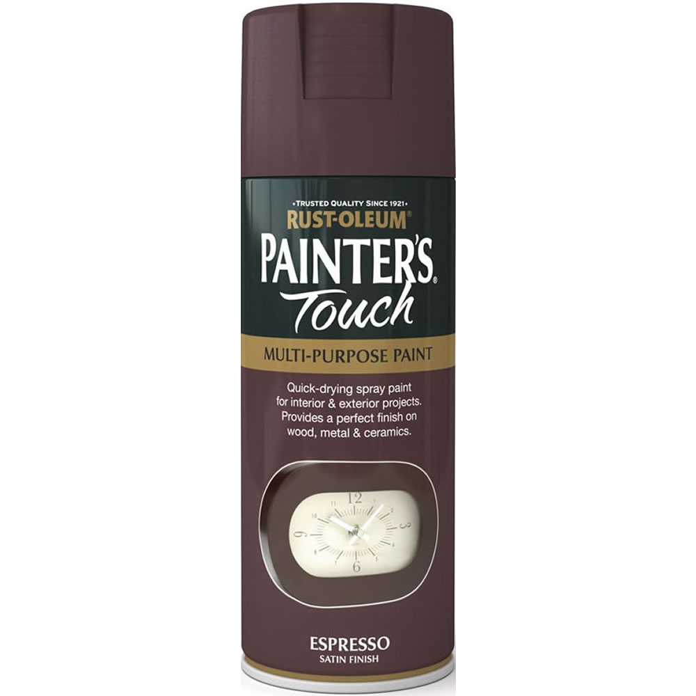 Rust-Oleum Painter's Touch Espresso Satin Spray Pa int 400ml Image