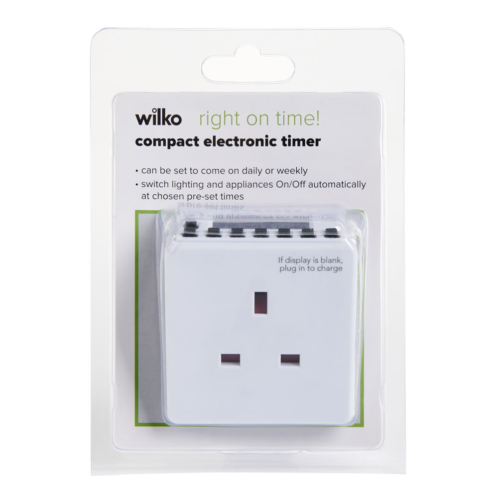 Wilko Compact Electronic Timer Image 1