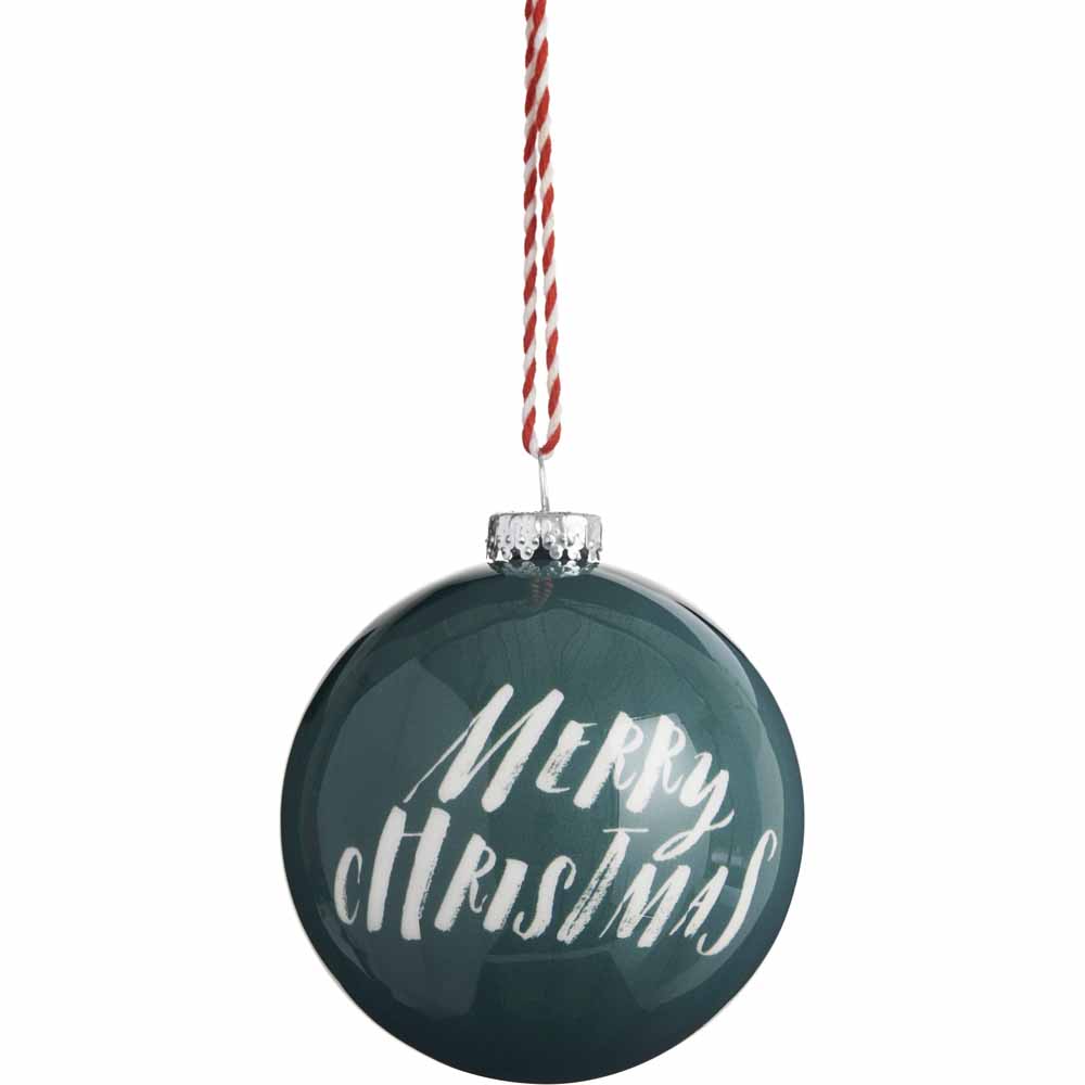 Wilko 3 Pack Alpine Home Mixed Tree Baubles Image 2
