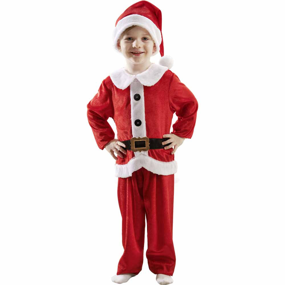 Wilko Boys Santa Costume 5 - 6 Years Image