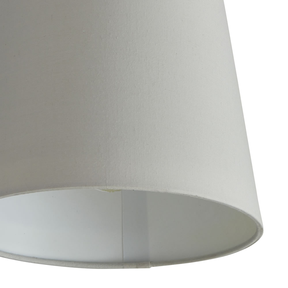 Wilko 22cm Tapered Grey Light Shade Wilko