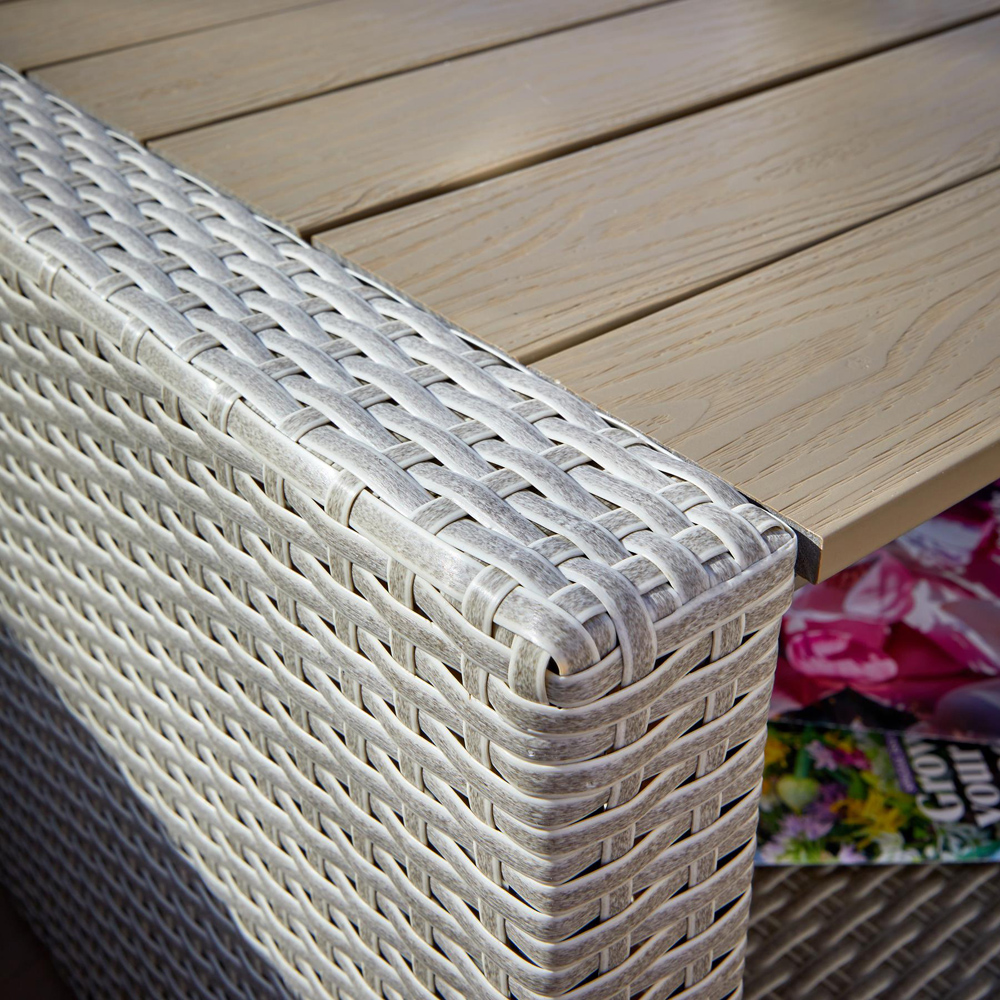 Home Source Trapani 5 Sofa Grey Rattan Outdoor Garden Furniture Sofa Set Image 4