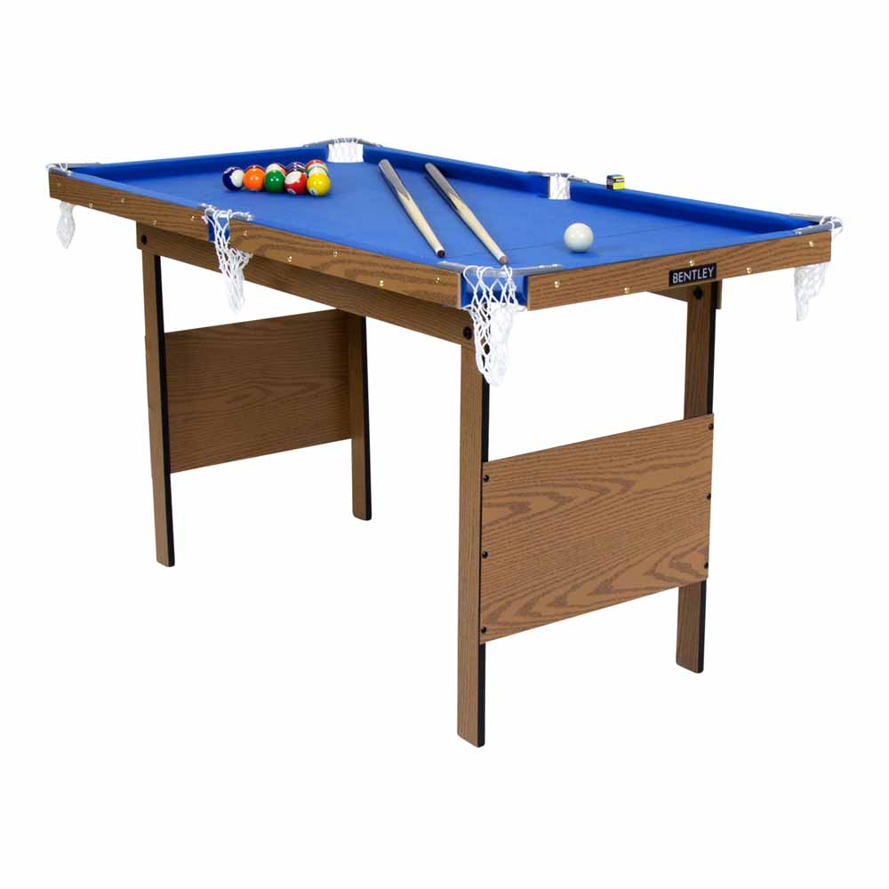 Kids 4ft 2 in 1 Snooker Pool Games Table Image 1