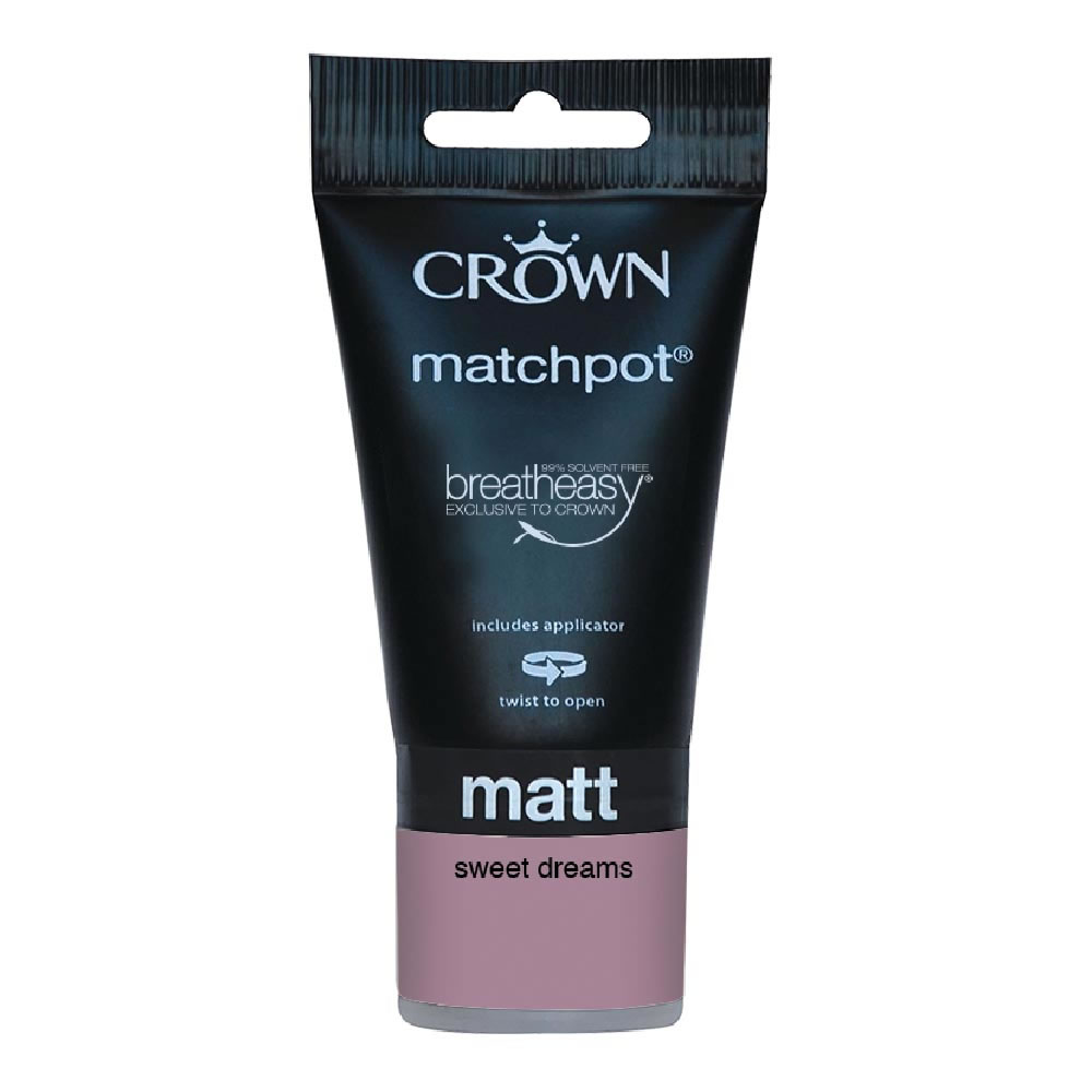 Crown Sweet Dreams Matt Emulsion Paint Tester Pot 40ml Image 1