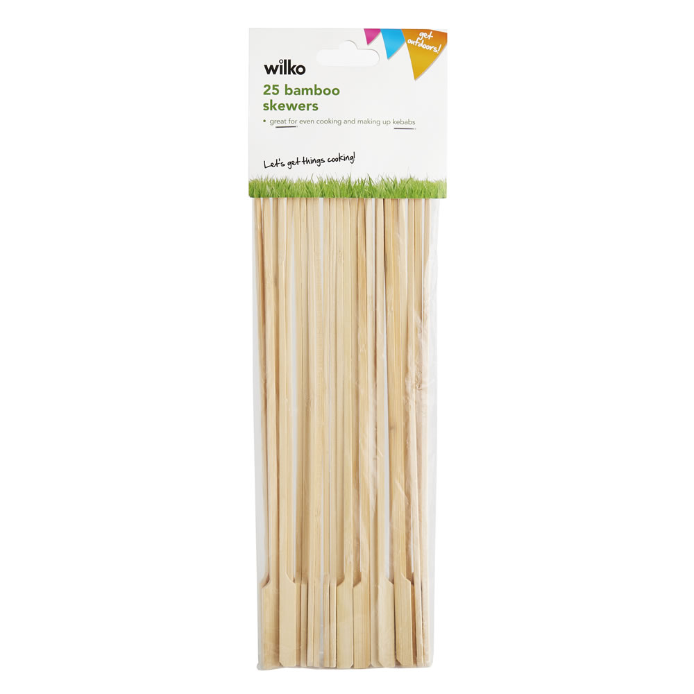 Wilko Bamboo Skewers 25pk Image